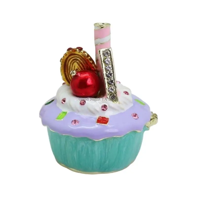 

Contemporary Enamel Alloy Ring Dish Decorative Storage Solution Modern Minimalist Jewelry Tray For Dresser
