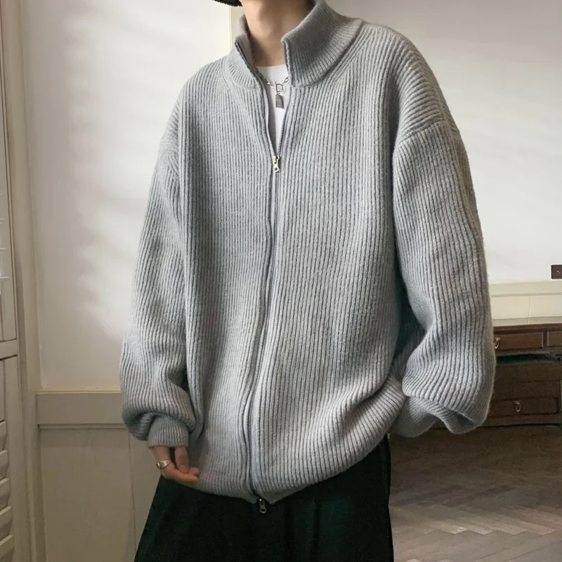 Cardigan en tricot rétro pour hommes, léger, de luxe, à la mode, tout-assorti, vêtements de Boutique, Style Simple, nouvelle collection printemps 2023