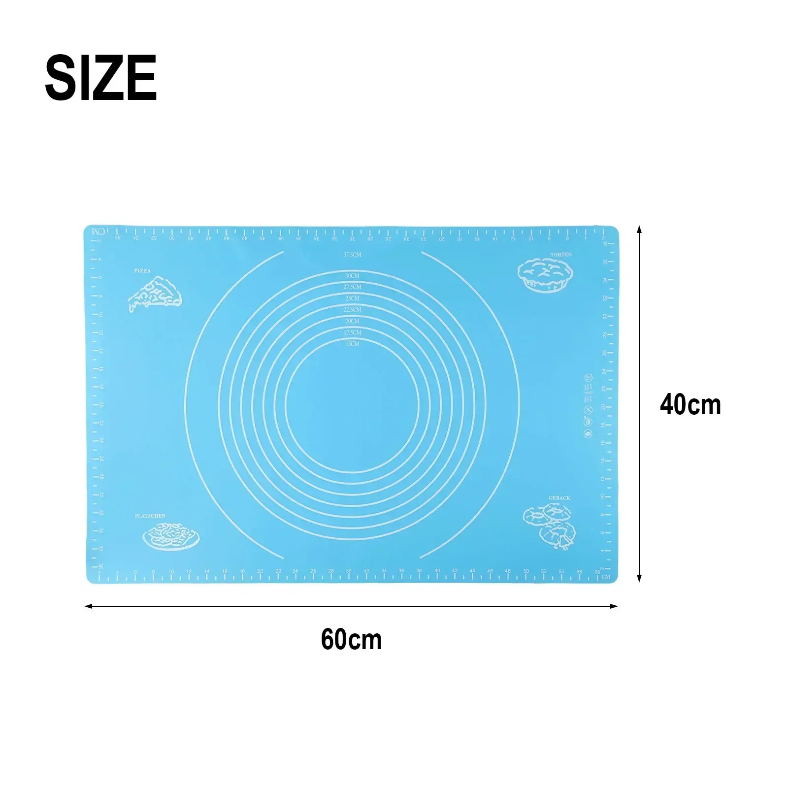 Light Dough Baking Mat Baking Mat Convenient Durability Our Non Stick Eliminates The Need For Excessive Flour Or Oil