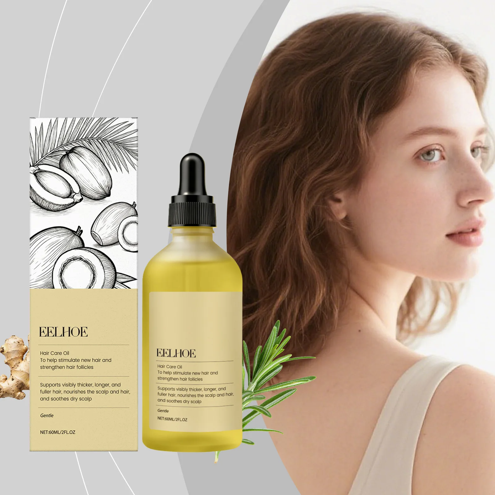 

OCEAURA Batana Hair Care Essential Oil Promote Growth Reduce Loss Eliminate Frizz Brighten Luster Hair Nourishing Essential Oil