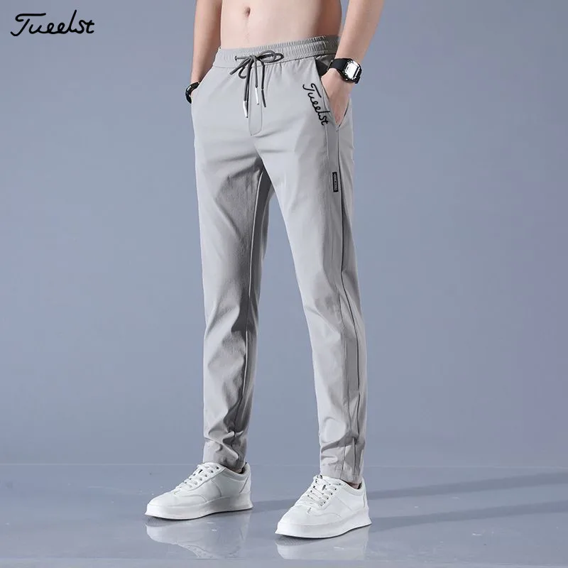 2024 Men\'s Golf Clothing Pants Polyamide Fabric Elasticity Quick Dry Men Golf Trousers Sweatpants Spring Korea Man\'s Golf Wear