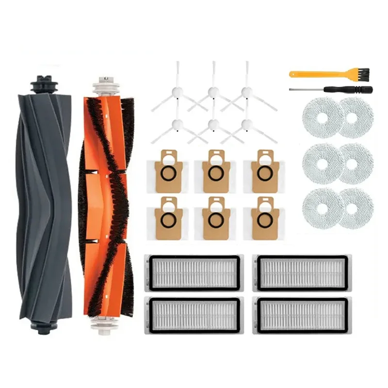 

Мешки-фильтры A50F для Dreame L10S Ultra, S10 Pro, Xiaomi Mijia Omni X10+, запчасти для робота-пылесоса, основная щетка для влажной уборки