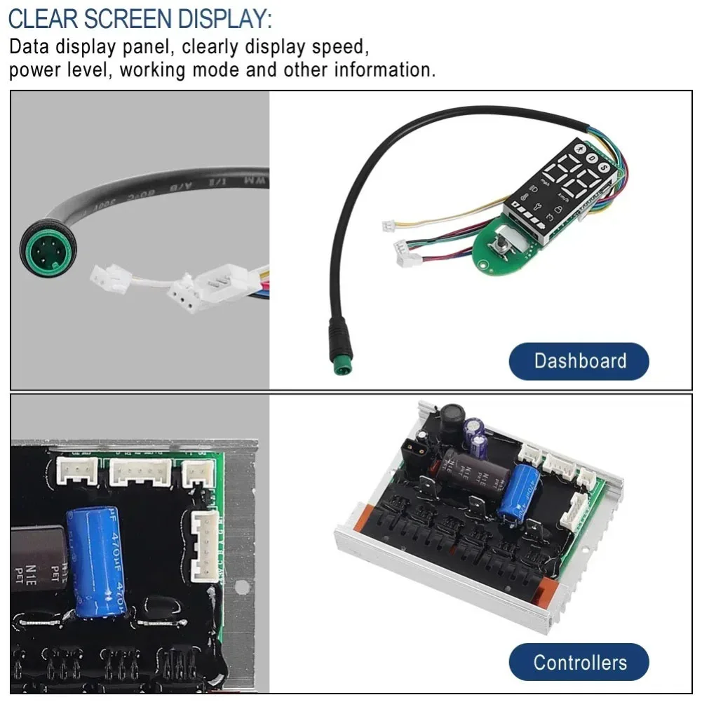 

Controller Dashboard Panel for Xiaomi 4 Electric Scooter With Robust Waterproof Design and Clear Data Visibility