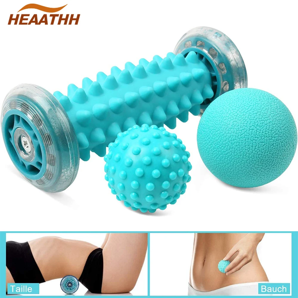 

Foot Massager Foot Massage Roller Muscle Roller & Balls Set, Foot Massage Roller Foot Hedgehog Ball for Relief Muscle Soreness