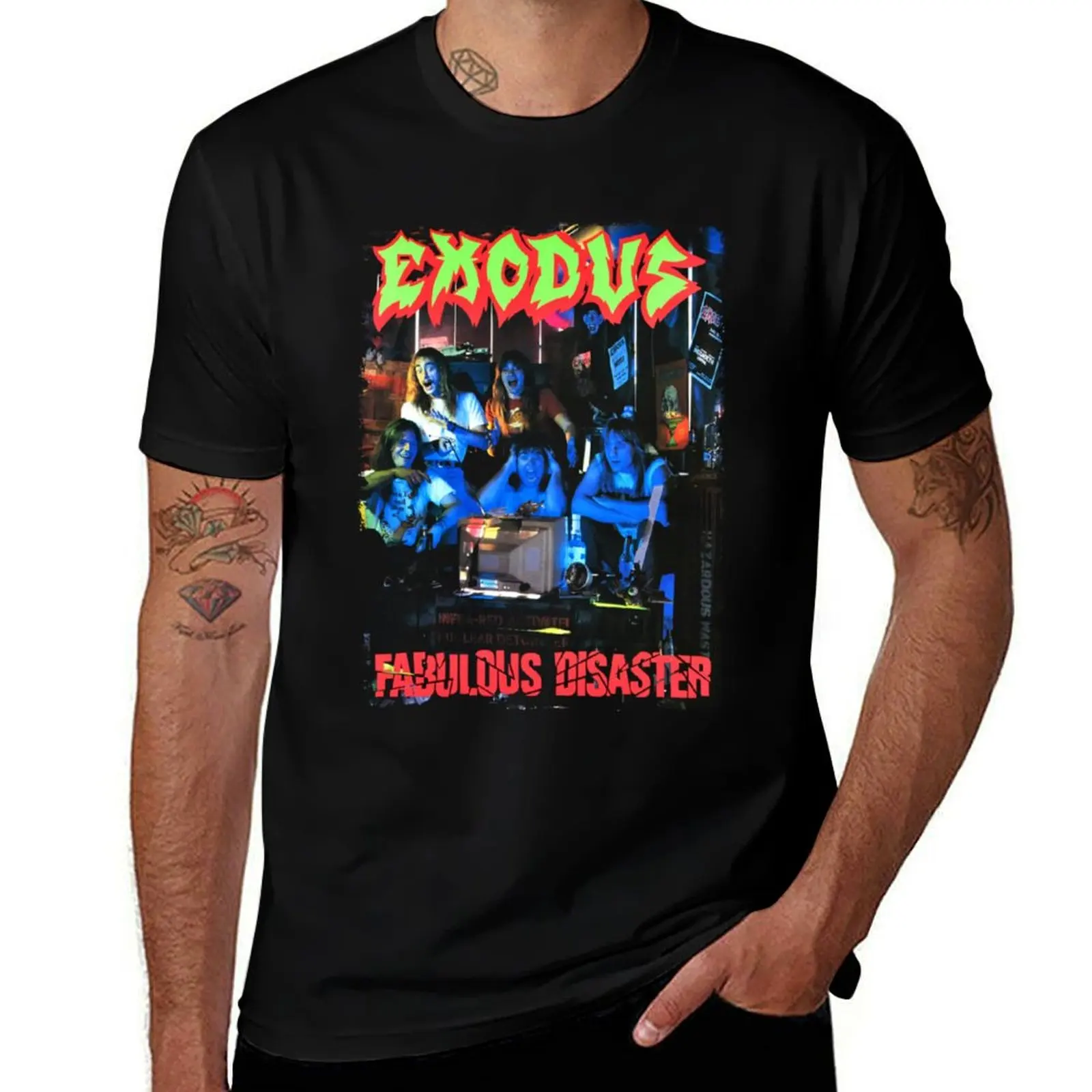 A Cut Above Exodue Fabulous Disaster T-Shirt Fashion Pattern Printed Tee Shirt T-Shirt