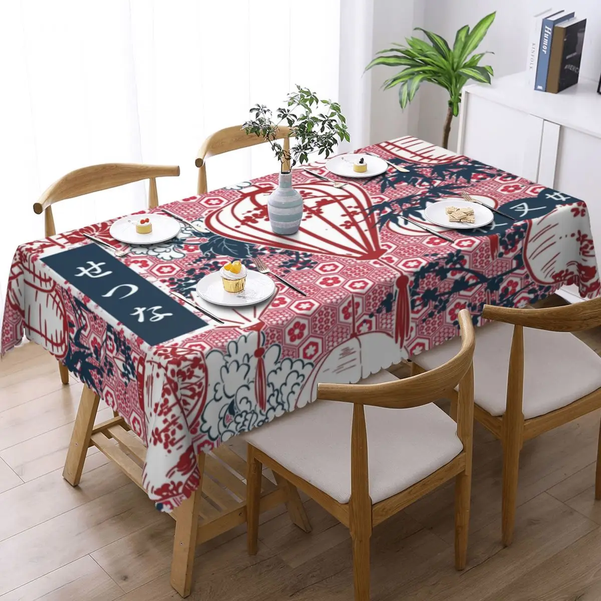 Custom Rectangular Fitted Setsuna Of The West Yashahime Table Cloth Oilproof Tablecloth Outdoor 45