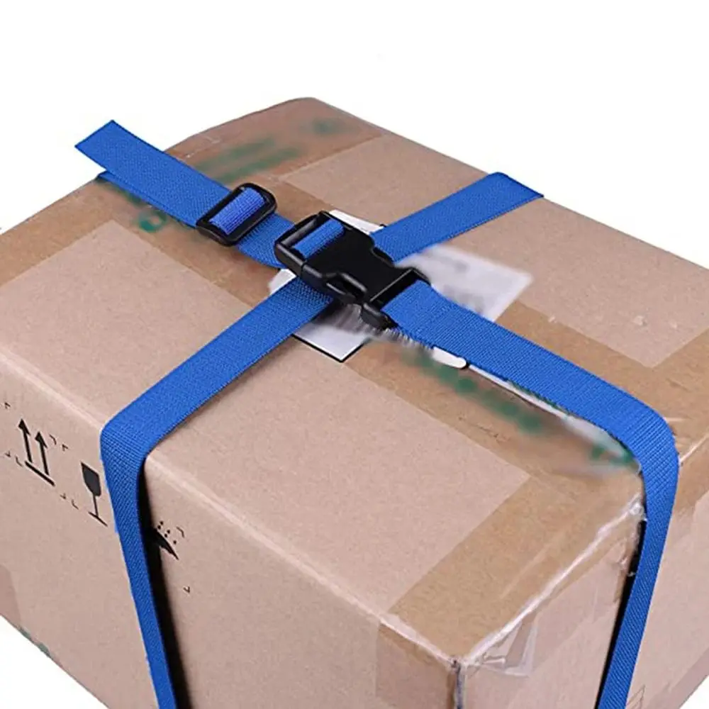 Sangles d'emballage de bagages en Nylon, ceinture de protection réglable, sangles de bagages, ceintures de valise, sangles fixes