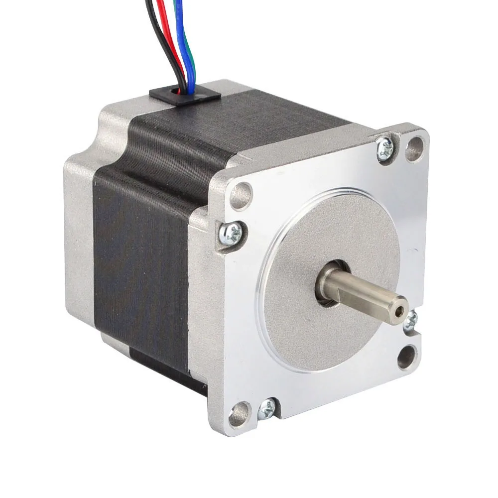 STEPPERONLINE Nema23 스테퍼 모터 0.9deg 1.26Nm 바이폴라 57 스텝 모터 57x56mm 2.8A CNC 밀링 선반 라우터용 4리드