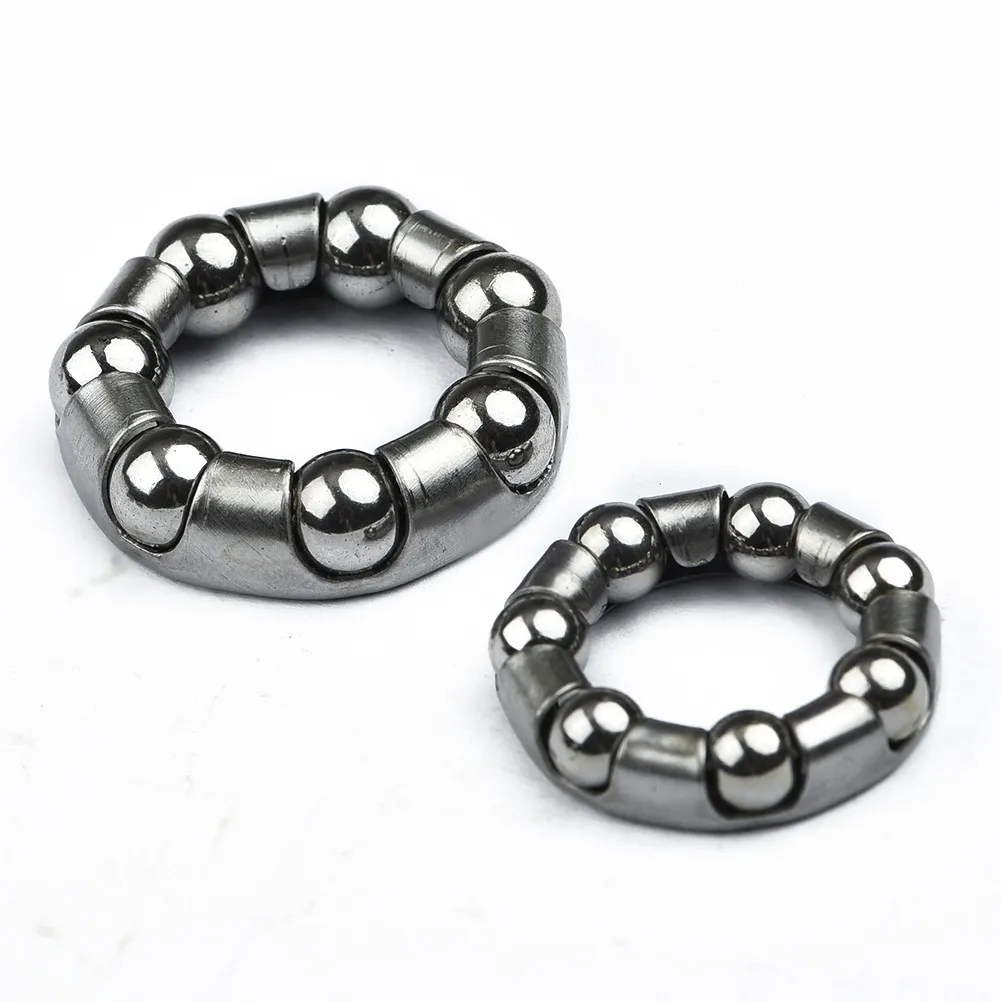 4 X Wheel Hub Bearings 3/16 Inch And 1/4inch Front Rear Steel Bearing Bicycle Repair Cycling Bike Full Set Accessories Parts