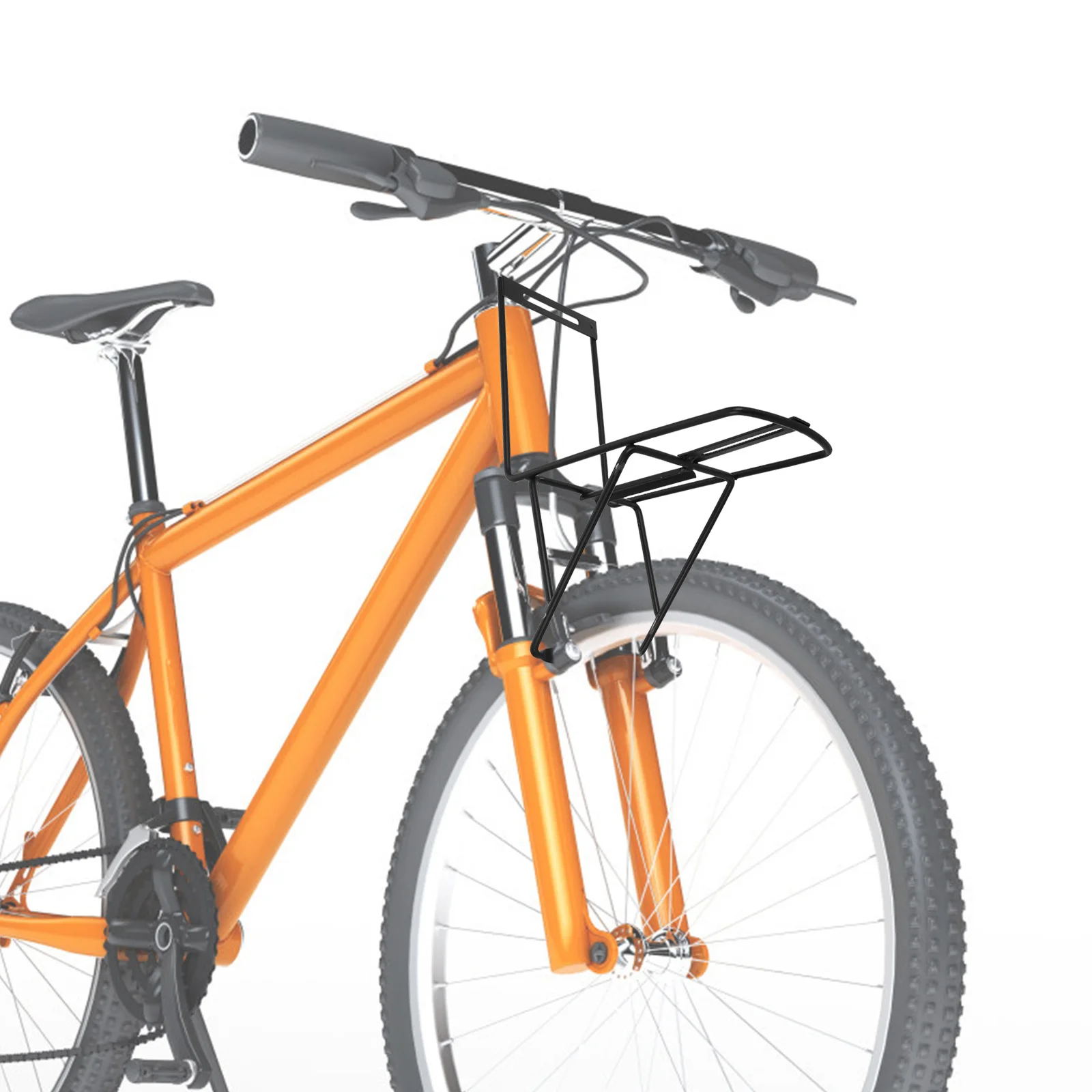 

1Set Front Bike Rack Universal Compatible with Road High Load Bearing Capacity Quick Install Cycling Accessories