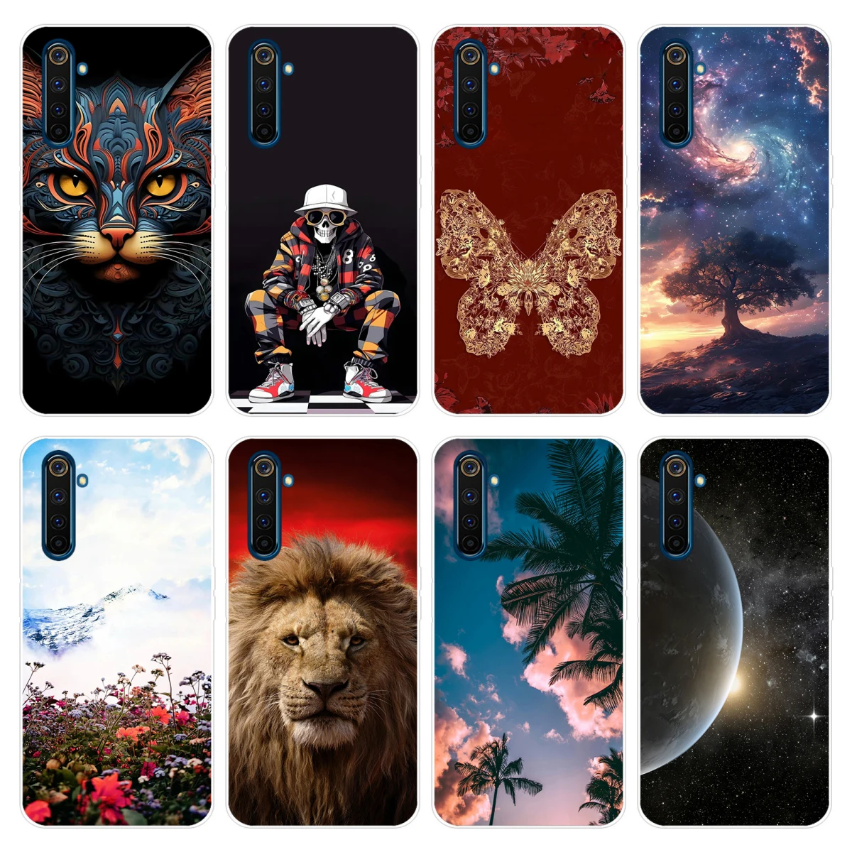 Для Realme 6 Чехол Realme 6 Pro Чехол Realmi 6s 6i Чехол Мягкий Силиконовый ТПУ чехол для телефона OPPO Realme6 6Pro Realme6Pro 6i чехол