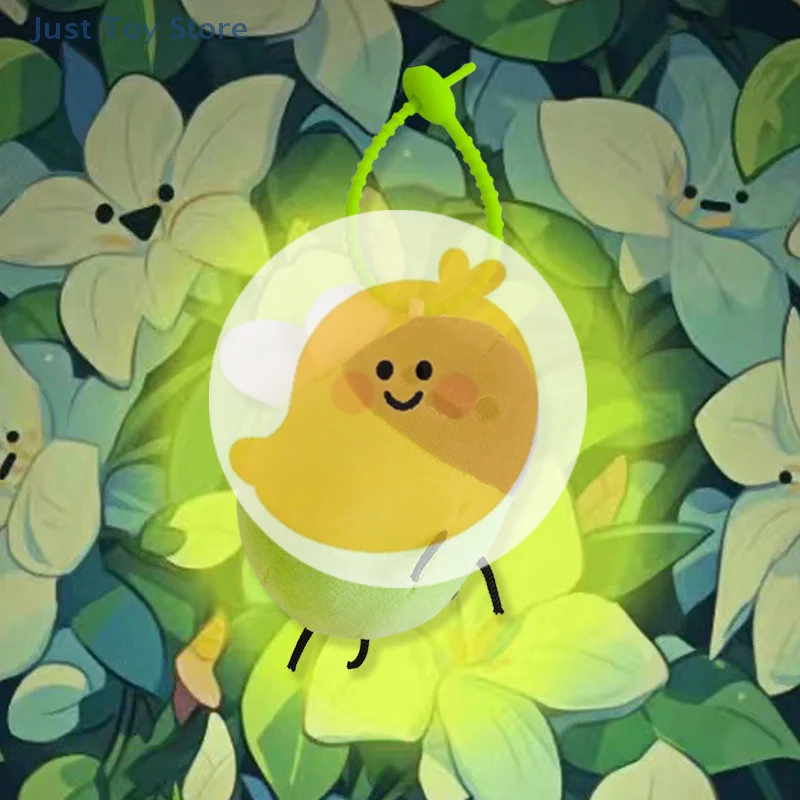 [JT] 1 szt. Świecący pluszowy breloczek z świetlikami, urocza kreskówkowa świecąca zawieszka do torby, plecaka, dla dziewczynek, dekoracja domu, prezent urodzinowy