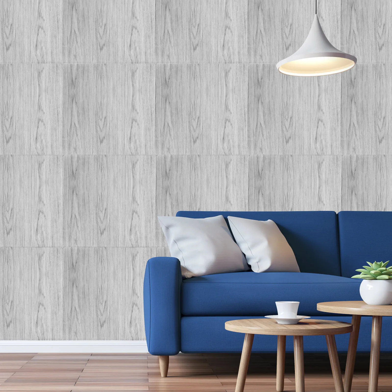 

40pcs 3D Panels Self-Adhesive Wood Grain Wallpaper Peel Stick Realistic Texture Removable Wall Stickers For Bedroom Kitchen