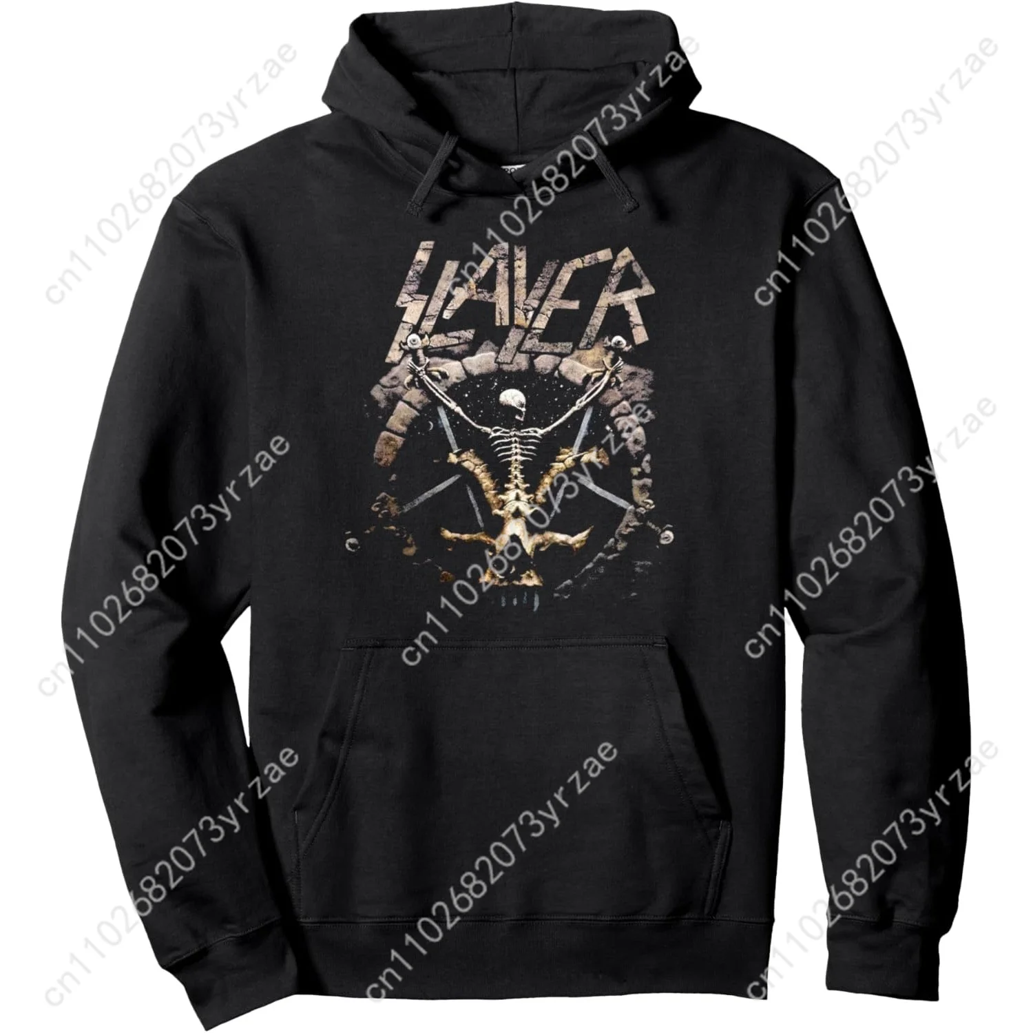 

Slayer Retro Wash Hoodie Divine Intervention Mens Womens Pullover Fashion Comfortable Hoodies Sweatshirts Breathable Vintage Top