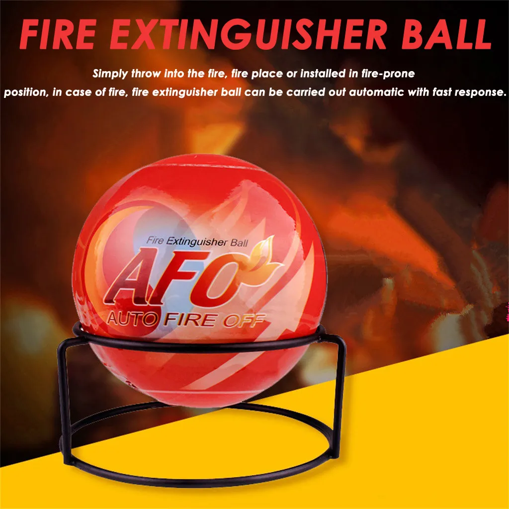 Fire Extinguisher Ball Environmental Dry Powder Automatic Fire Ball With Bracket For Warehouse Kitchen Sockets Cars
