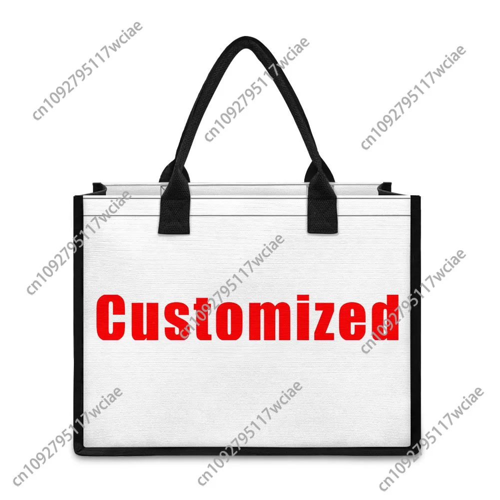 هالوين اليقطين مهرج حقيبة يد مخصصة للمرأة حقيبة قماش قنب شخصية حمل حقيبة كتف السفر حفلة الشاطئ هدية