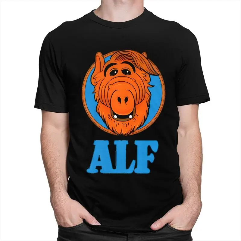Custom Mens Alien Life Form ALF T Shirt Short-Sleeve Cotton Tshirts T-shirt Leisure Tee Clothing