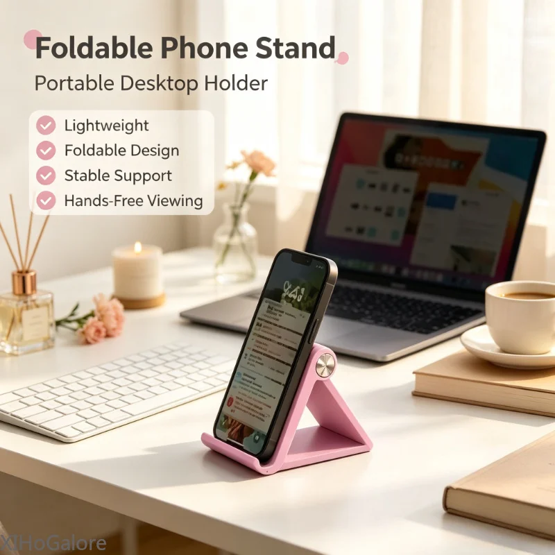 Multi Angle Adjustable Foldable Portable Phone Stand For Desktop Universal Cell Phone Holder Compatible iPhone Samsung Tablets