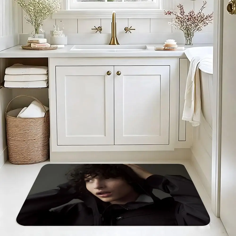 Celebrity F-FinnS WolfhardS Floor Mat carpet diatom mud bathroom quick-drying absorbent floor mat household bathroom