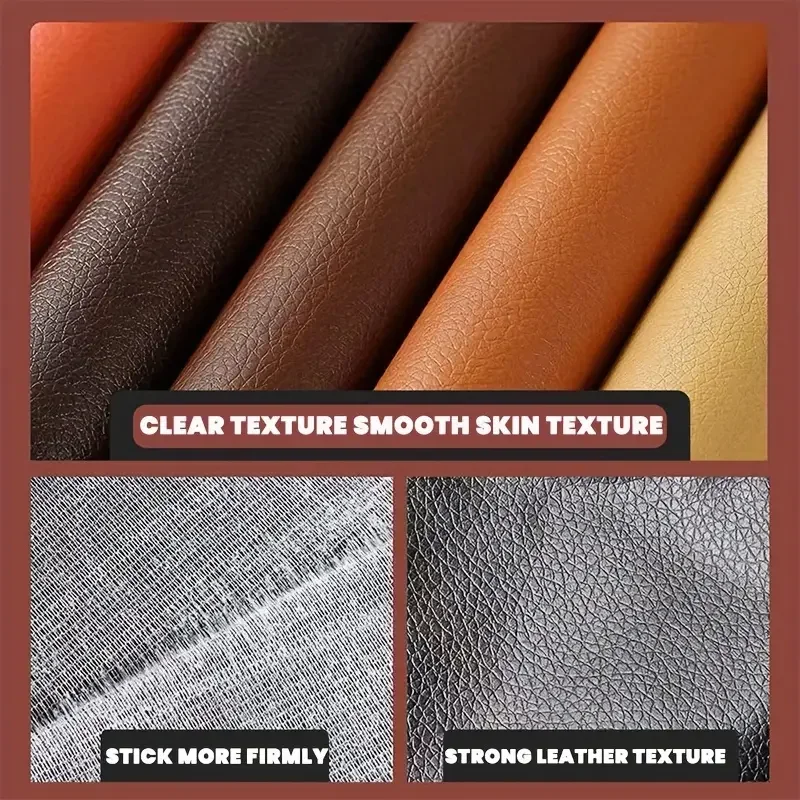 250/50*137cm Large Size Self-adhesive Leather Repair Patch Car Seat Sofa Renovation Stickers PU Leather Fabric Repairing Patches