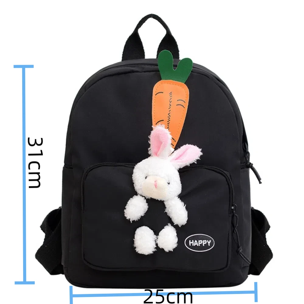 Cute Cartoon Rabbit Kids Backpack Wear Resistant Large Capacity Children's Bag Canvas Outgoing Backpack