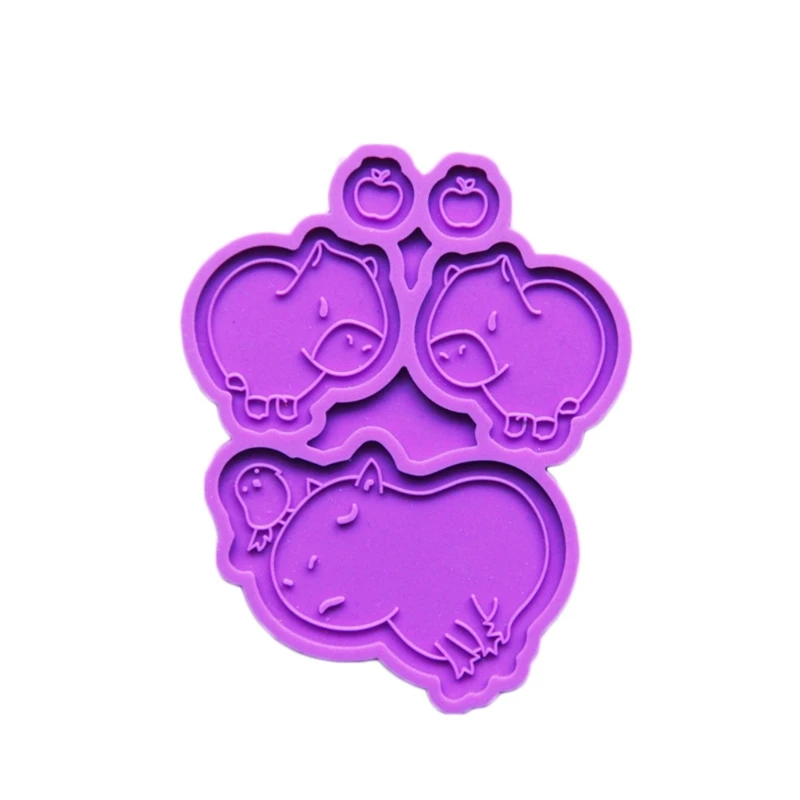 M2EA Versatile Silicone Mold Capybara Mould Jewelry Making Mould for DIY Lover