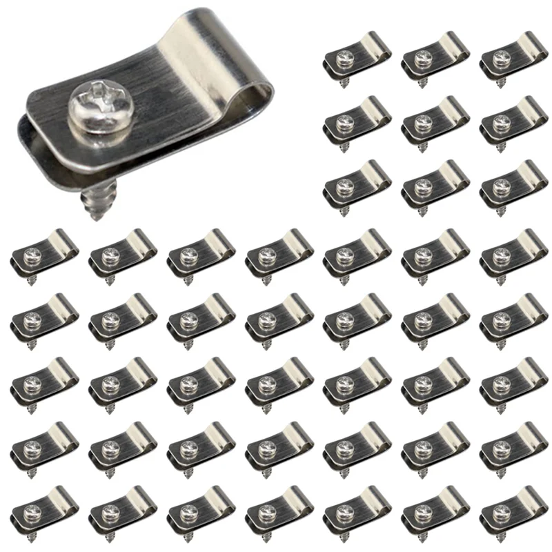 

AB66-Wire Fence Clips, 400 Pieces Fence Wire Clamps Aluminum For 12-16 Gauge Welded Wire To Wood, Metal Or Vinyl Fence