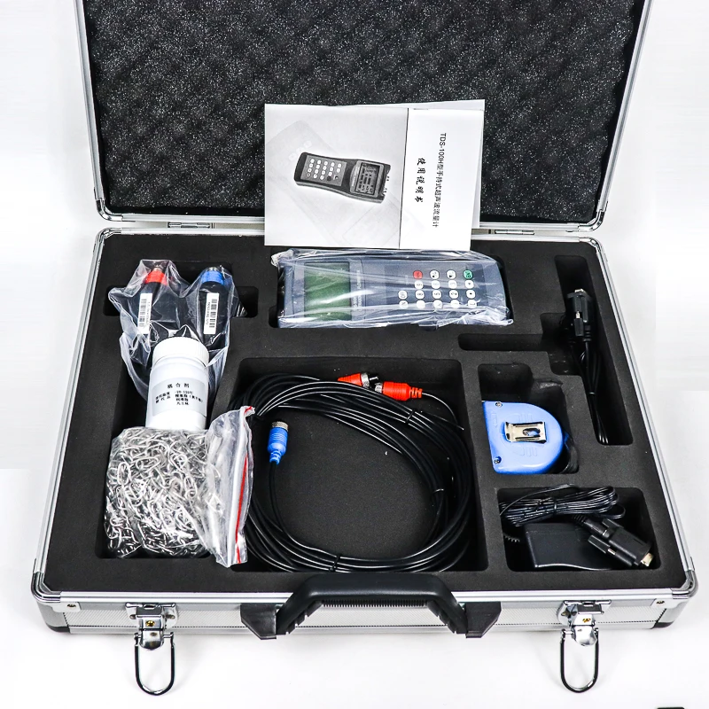 Handheld River Water Portable Ultrasonic Flow Meter RS232 Variable Area Water Flowmeters DN25 ~ DN1000 Flowmeter , Water