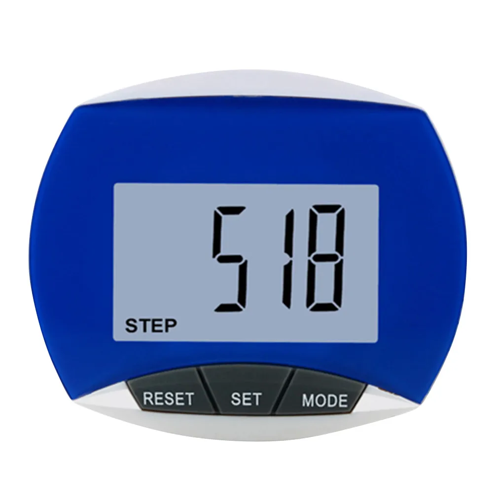 Multifunctional Pedometer Portable Running Pedometer Blue Easy Use Fitness Tracker Sports Accessories for Men Women Walking