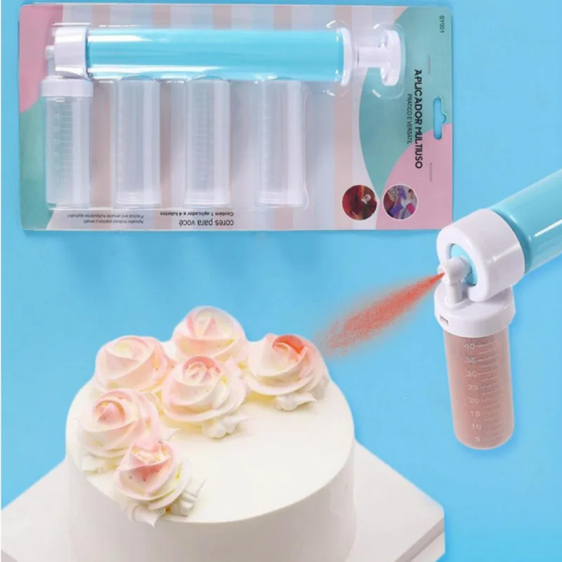 Cake Coloring Tools Cake Manual Airbrush Baking Decoration Cupcakes Desserts Spray Gun Mousse Sandblasting Kitchen Pastry Tools