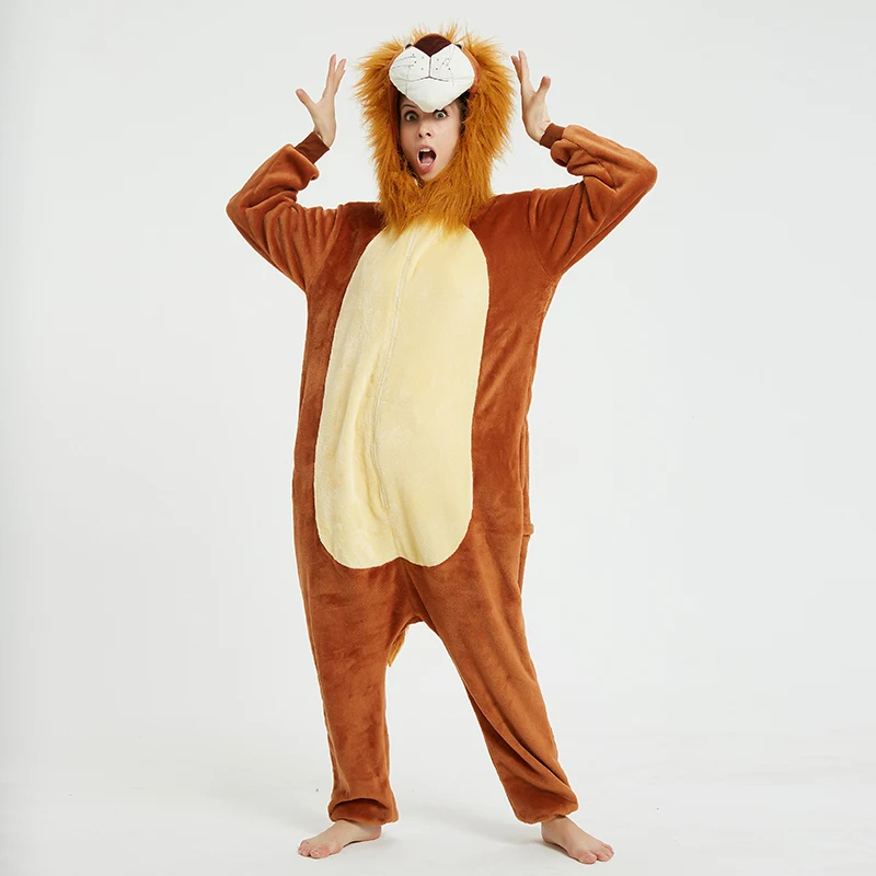 Vliegen Bijpassend Cosplaypak Lion King Halloween Spel Anime Jumpsuit Prestatiekostuum Polyester Materiaal Dames Faion