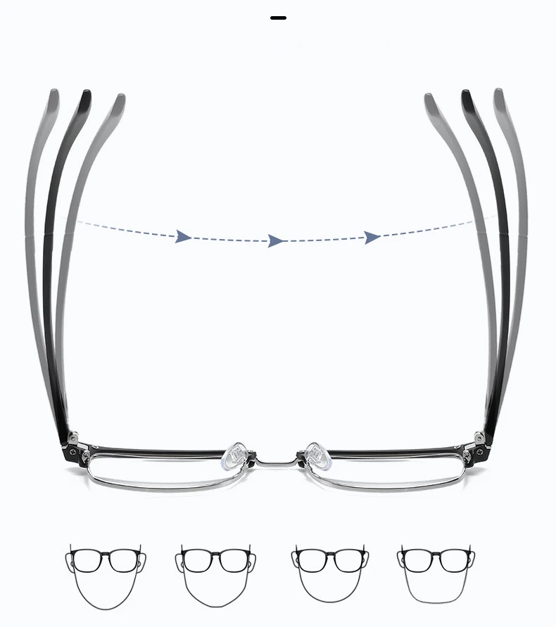Vcka 6 in1 quadratisch polarisierte Myopie Sonnenbrille Männer Frauen Magnet clip Brille Rahmen optische verschreibung pflicht ige Brillen-0,5 bis-6,0 – Detail 5