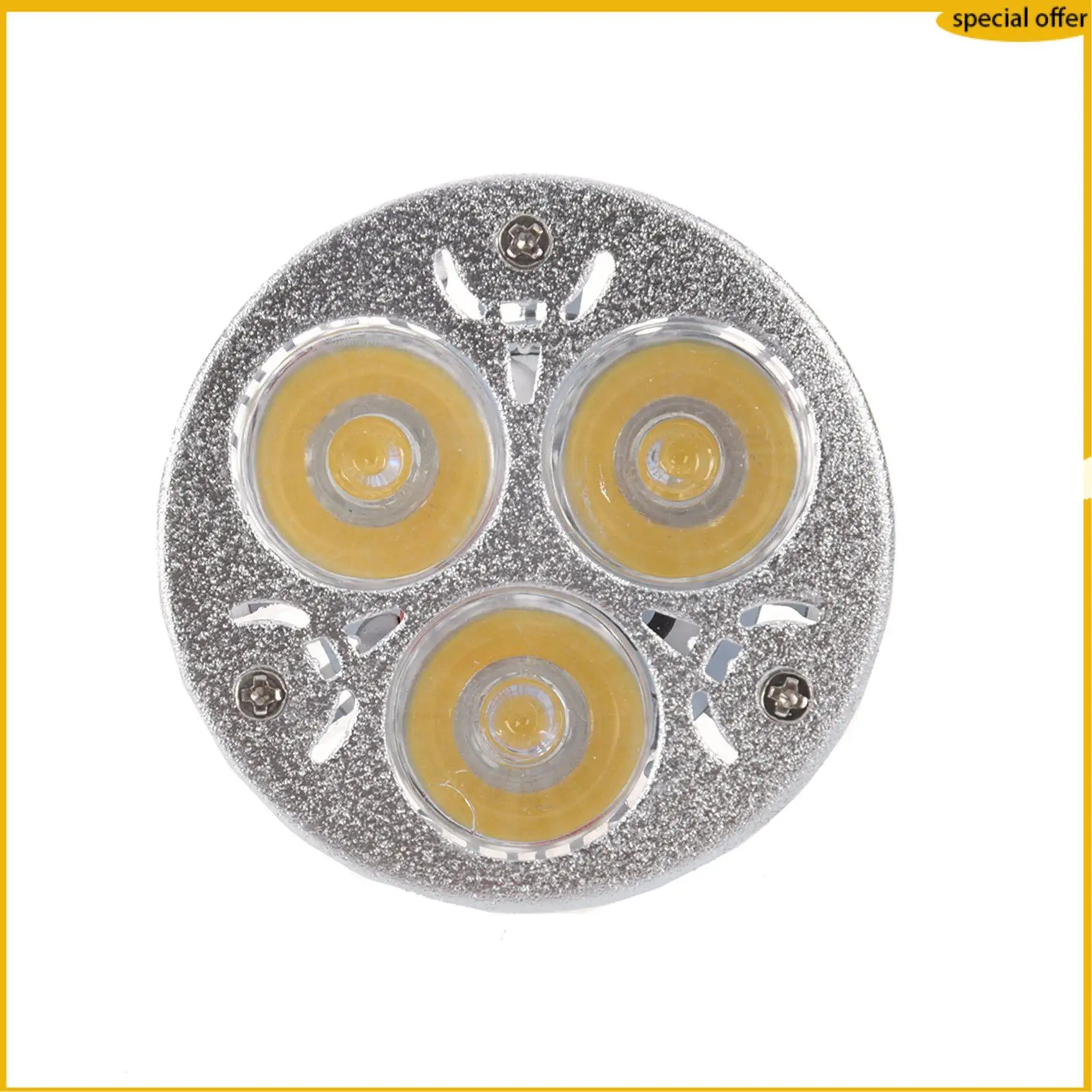 A50I 2X 3W 12-24V MR16 Warm White 3 LED Light Spotlight Lamp Bulb Only