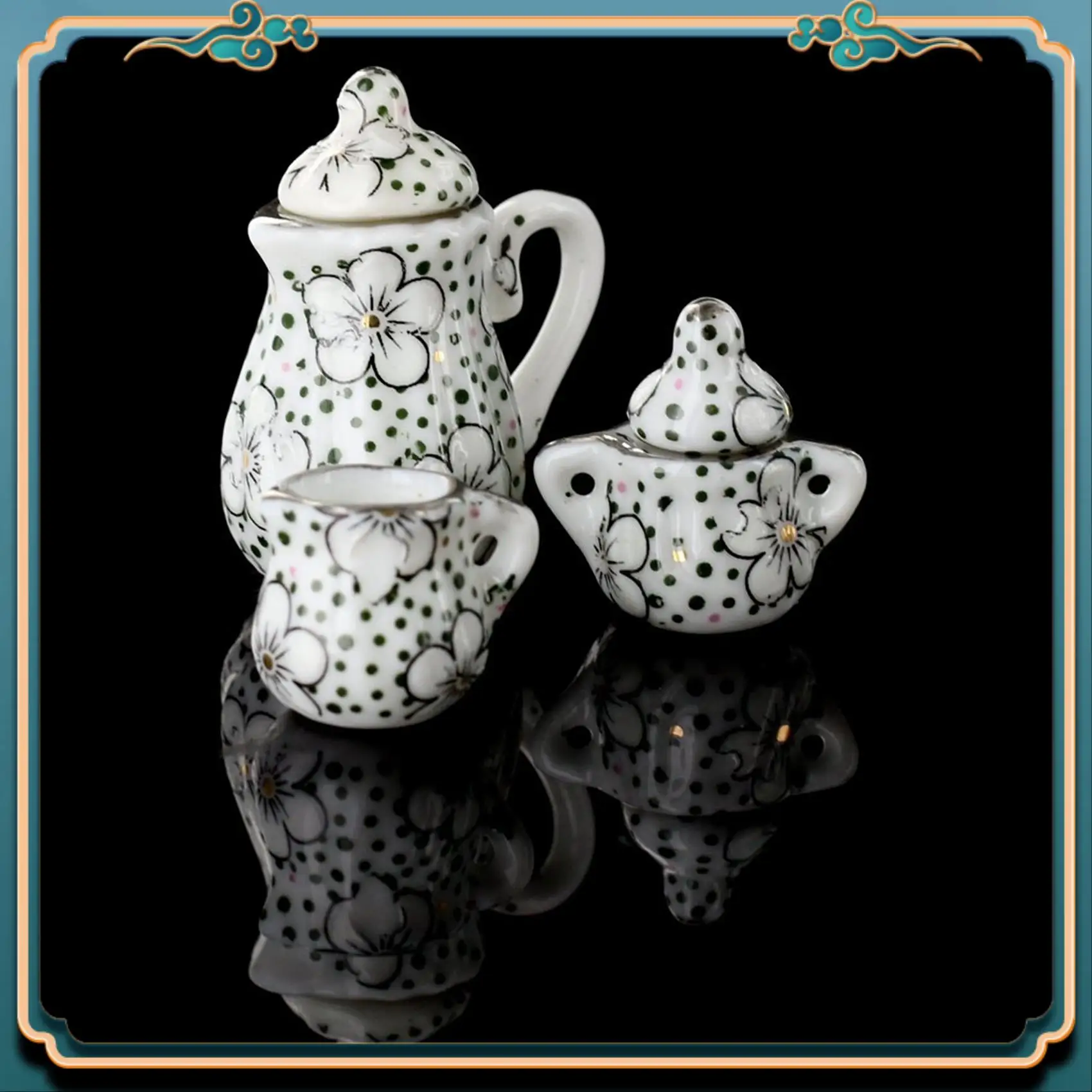 ABJG-2X طقم شاي بورسلين أواني تناول الطعام 15Pzs نمط ديزي