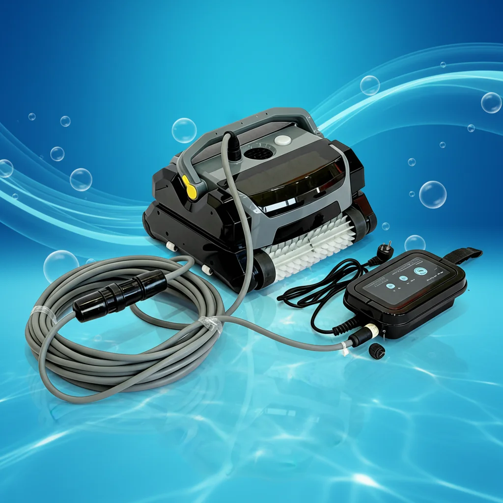 

High Quality Corded Vacuum Automatic Pool Robot & Filter for Above Ground Pool Cleaning-GB Plug-17M
