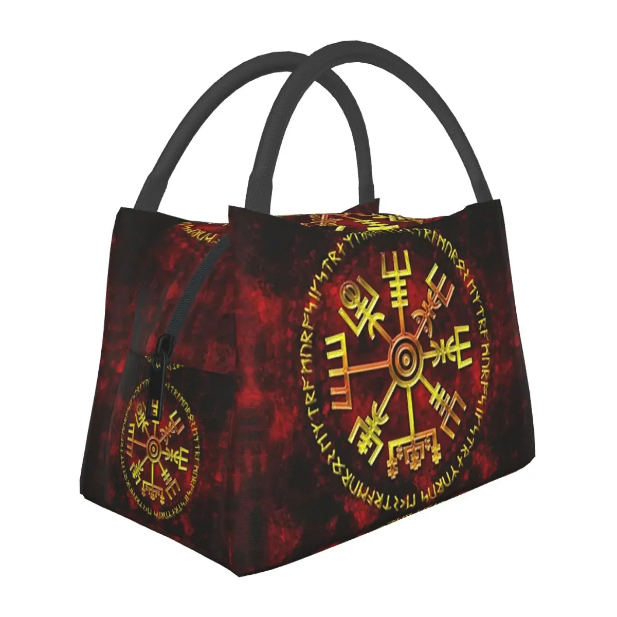 Viking Odin Valknut Runes Insulated Lunch Bag for School Picnic Storage Food Boxes  Cooler Thermal Lunch Box Tote