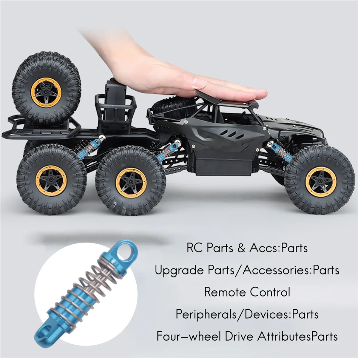 KKZ-Metal Full Set Upgrade Parts Shock Absorber for Wltoys 1/28 K969 K979 K989 K999 P929 P939 Rc Car Parts,Blue