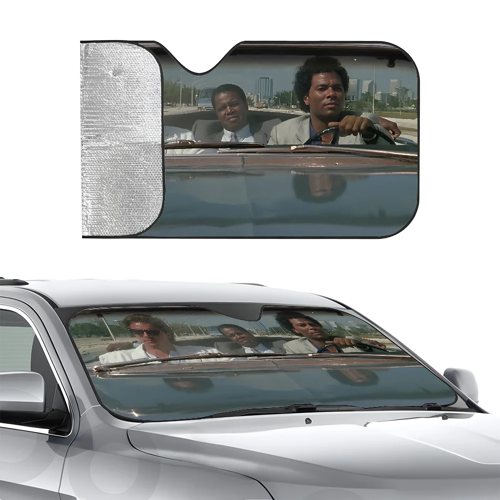 

M-Miami Vice Driving Car SunSha Windshield Sun Sha Blocks UV Rays Visor Protector Folding Sun Reflector Auto Sunshas