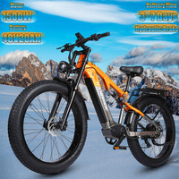 RANDRIDE YX80 Electric Bicycle 1500W Brushless Motor 48V 20AH Battery Electric Bike 26*4.0 inch Fat Tire Hydraulic Brake E-Bike