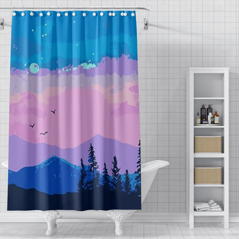 Home shower curtains for bathroom waterproof fabric bathroom Curtains Anime animal style modern shower curtain 180x200 90x180