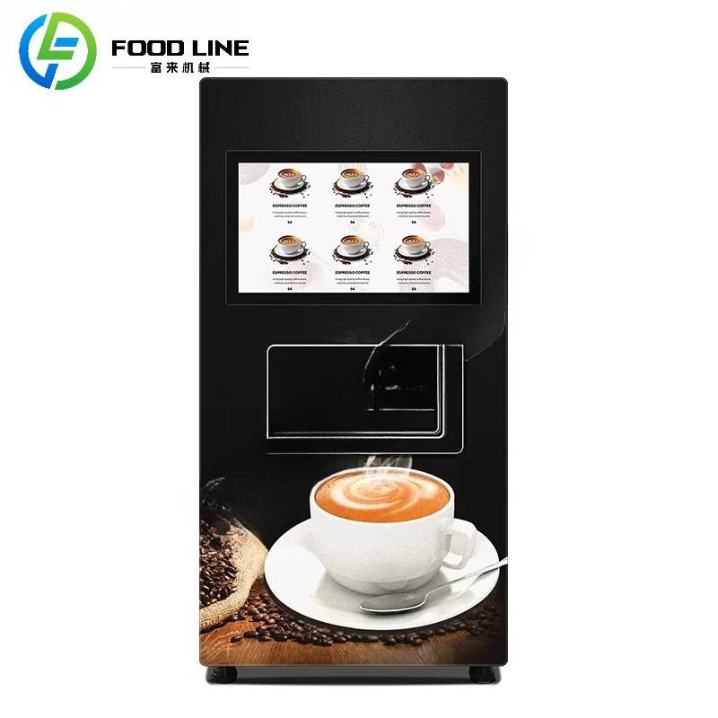 Vending Machine Supplier Automatic 168 Capsules Coffee with Ice  and Hot Vending Machine for Commercial Coffee Machine