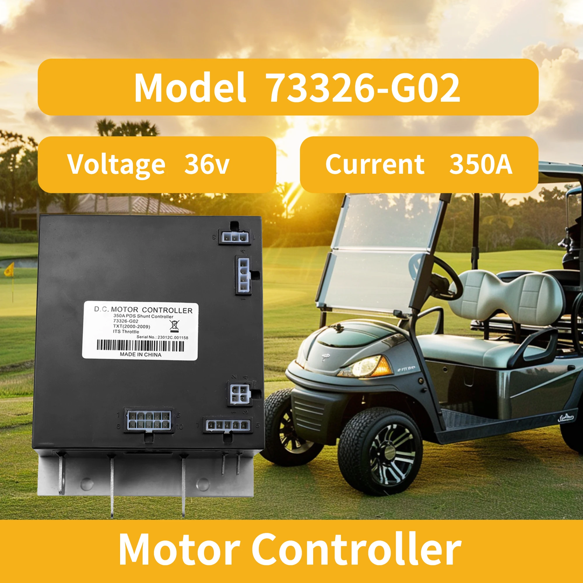 73326-G02 36V 350A PDS Controller 609083 for (2000-2009) EZGO TXT Golf Carts, Replaces 1206MX 73326G04 73326G05