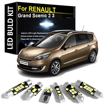 適用於雷諾 Grand Scenic 2/3 2004-2016 年款的 LED 車內照明燈(附 CAN 總線) 8 最佳銷售 雷諾風景 2007 - №5