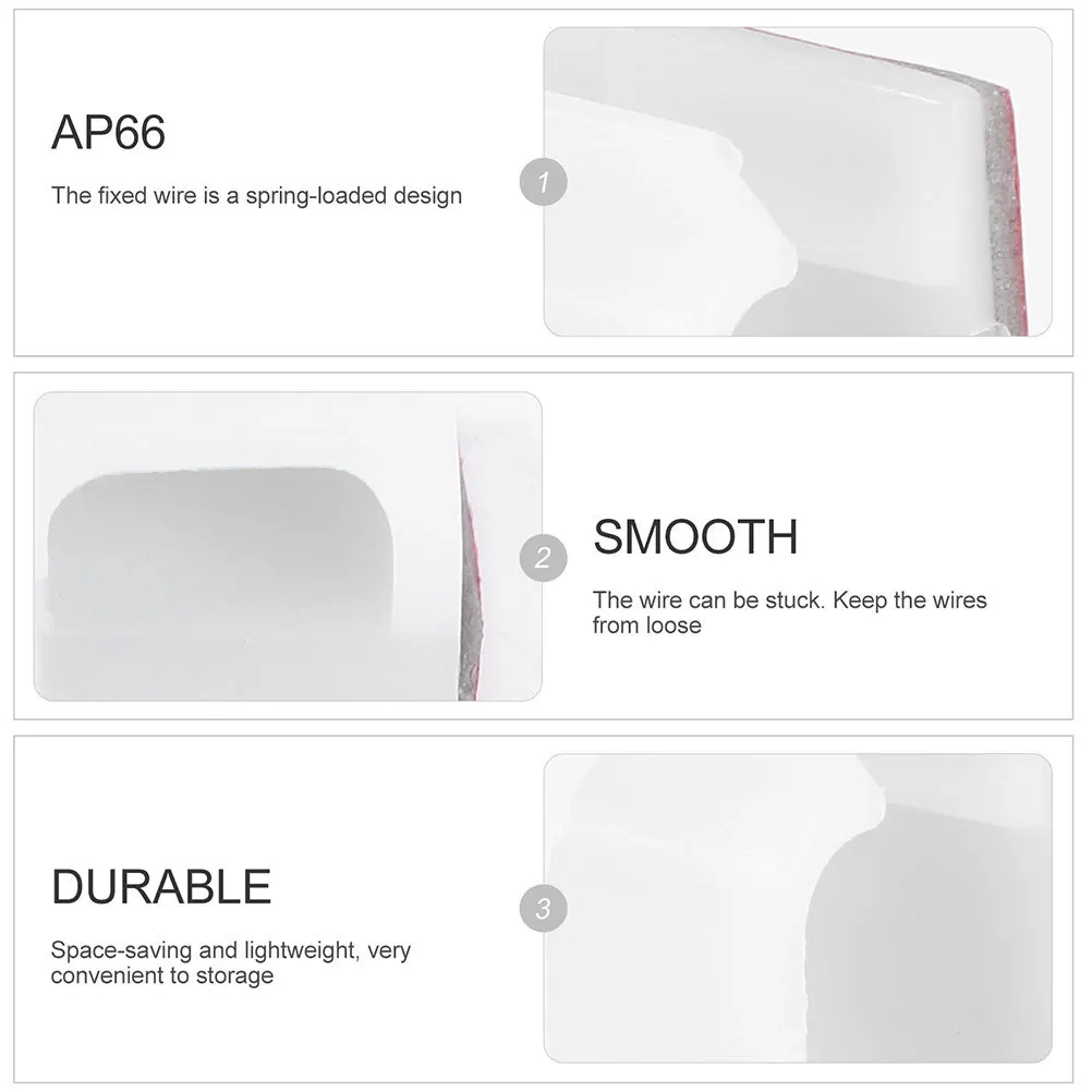 

120Pcs Adhesive Cable Clips Cord Fixing Holders Wall Mount Wire Management Tool for Home Office Car Desktop Organization