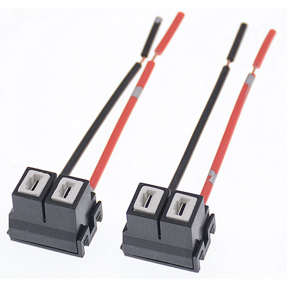 QXNY 2PCS Socket Adapter Wiring Harness Sockets Car Wire Connector Cable Plug for H7 LED Headlight Automobile Lamp Bulb..