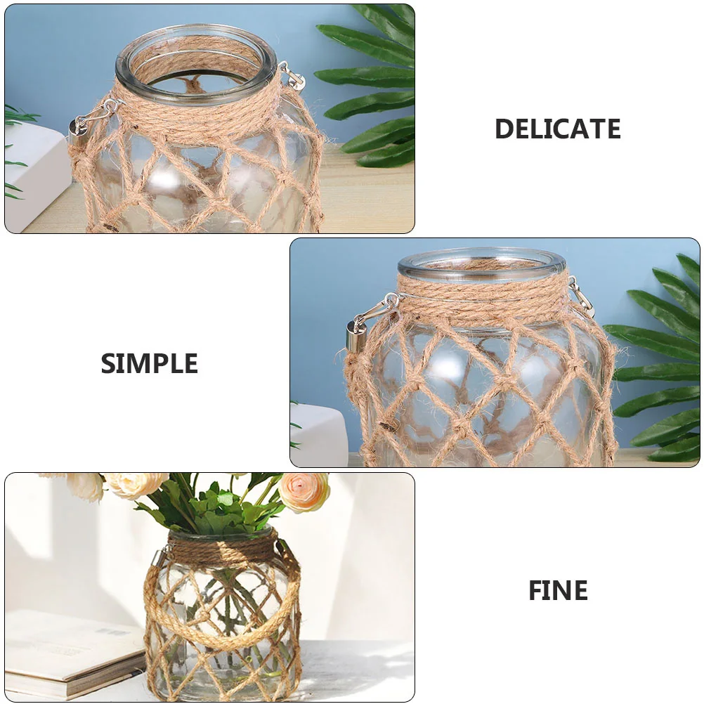 

2Pcs Transparent Glass Vase Vintage Hydroponic Flower Pot Floral Art Decorative Vase for Home Shop Office Wedding Arrangement