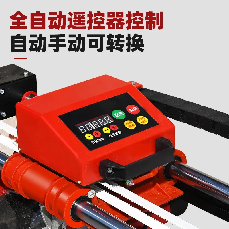 Fully automatic multi-functional desktop tile cutting machine floor tile stone slotting and grinding edge 45 degree chamfering