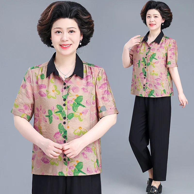 

Loose Cotton Linen Set Casual ort Sve Women's Top Bot Faionable Summer Outfit for 50 Year Old Mom New 2025