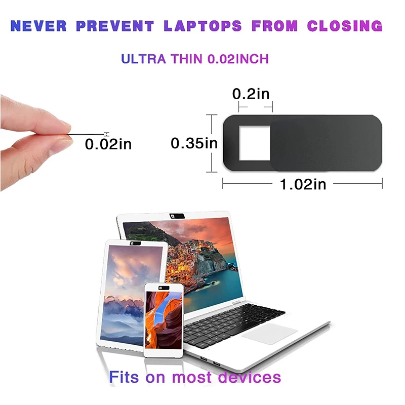 Leading-3 Pcs Computer Tablet Camera Anti-Peeping Privacy Patch Slide Cover Webcam Cover Laptop Camera Cover Sliding