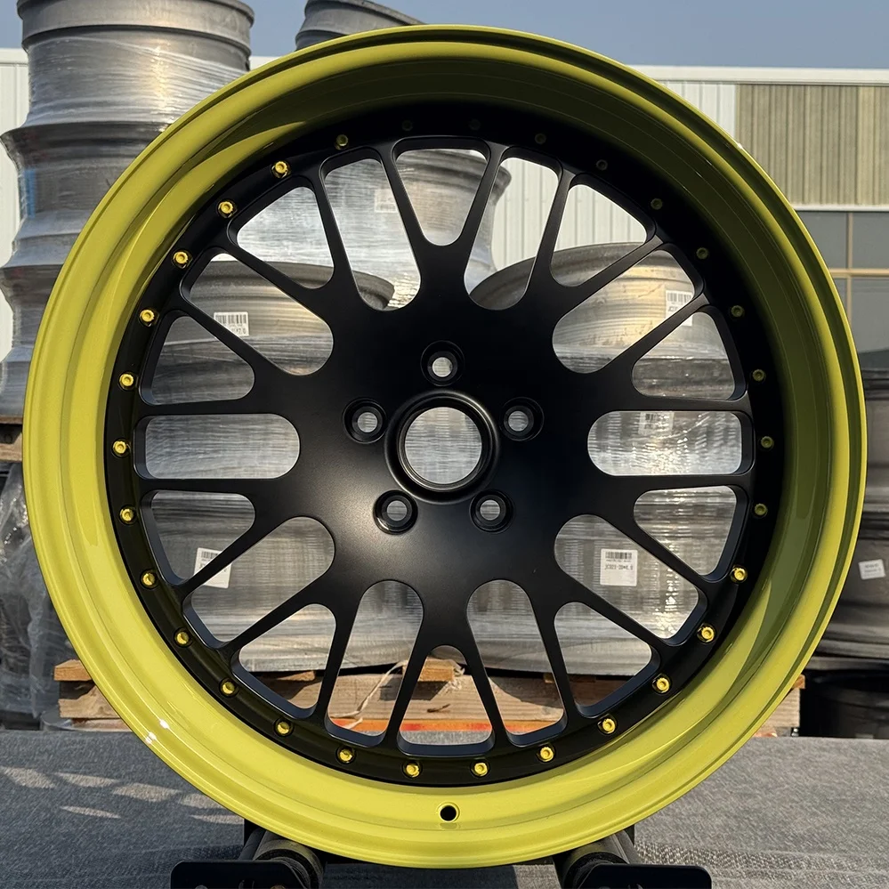 【Hot】15 16 17 18 19 20 21 22 23 24 Inch 5X112 5X114.3 3 Piece 6061-T6 Alloy Wheel Rims Custom Deep Dish Lip Forged Racing Car Wh